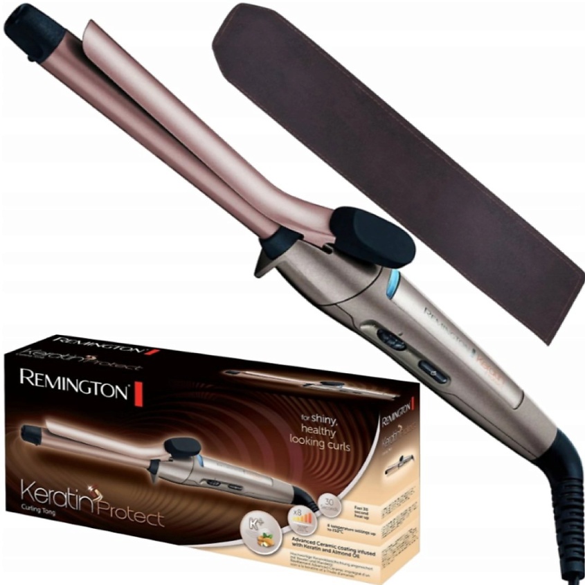 REMINGTON Щипцы для волос KERATIN PROTECT 19ММ CI5318, 8 настроек, до ...