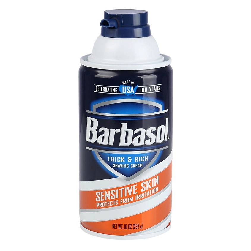 BARBASOL Крем-пена для бритья для чувствительной кожи Sensitive Skin ...