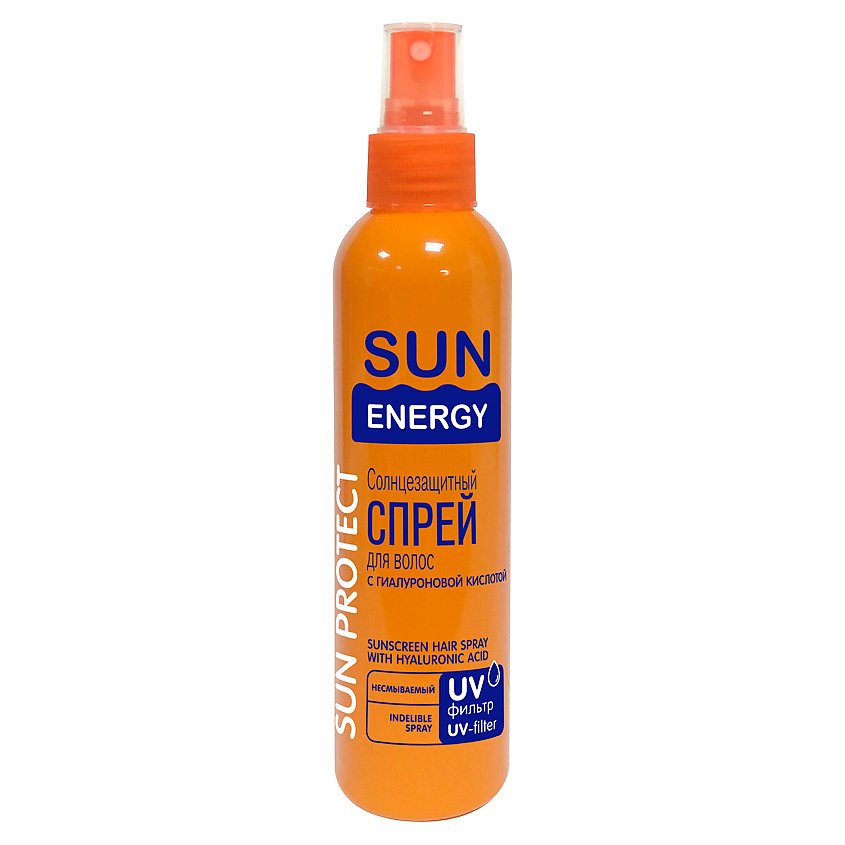 SUN ENERGY Солнцезащитный спрей для волос с гиалуроновой кислотой ...