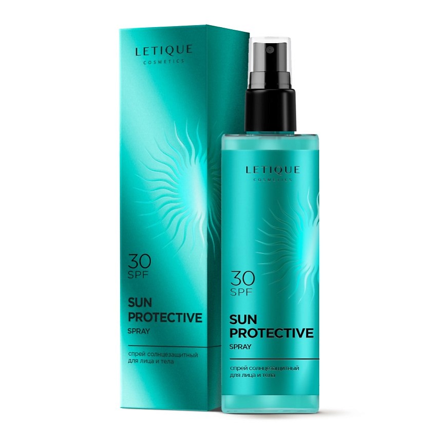 LETIQUE COSMETICS Спрей солнцезащитный для лица и тела SUN PROTECTIVE ...