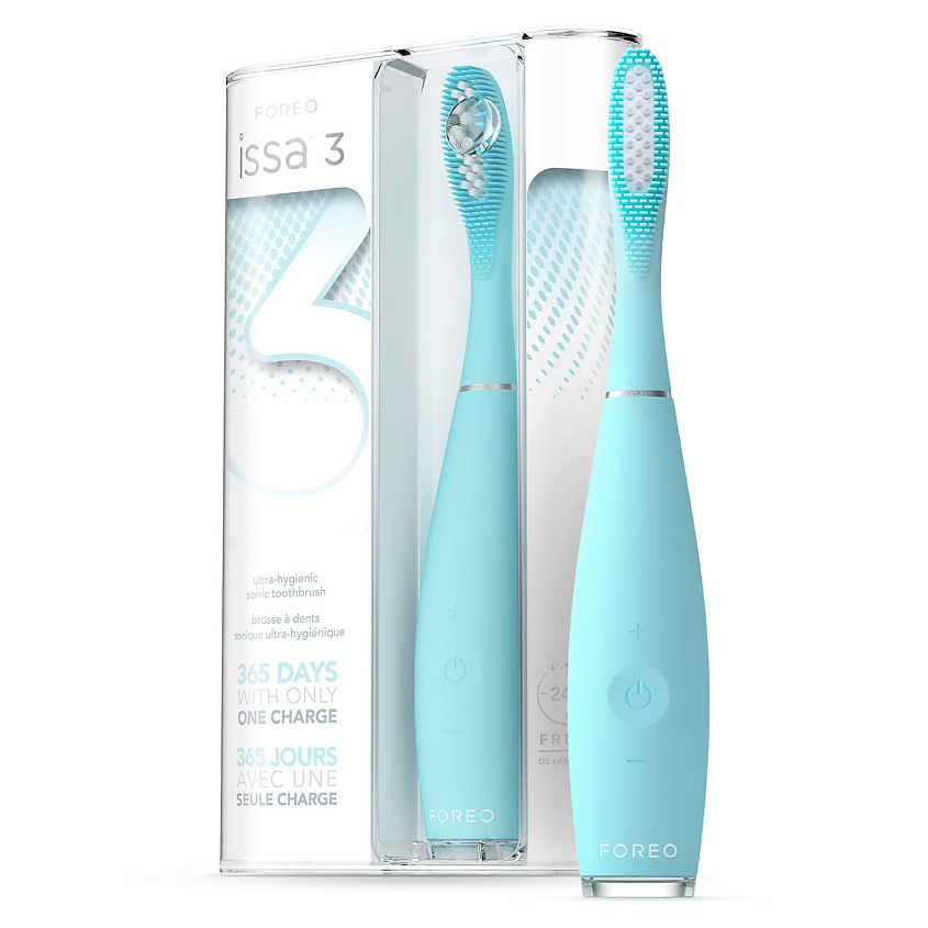 FOREO ISSA 3 ультрагигиеничная звуковая зубная щетка 4 в 1, Black ...