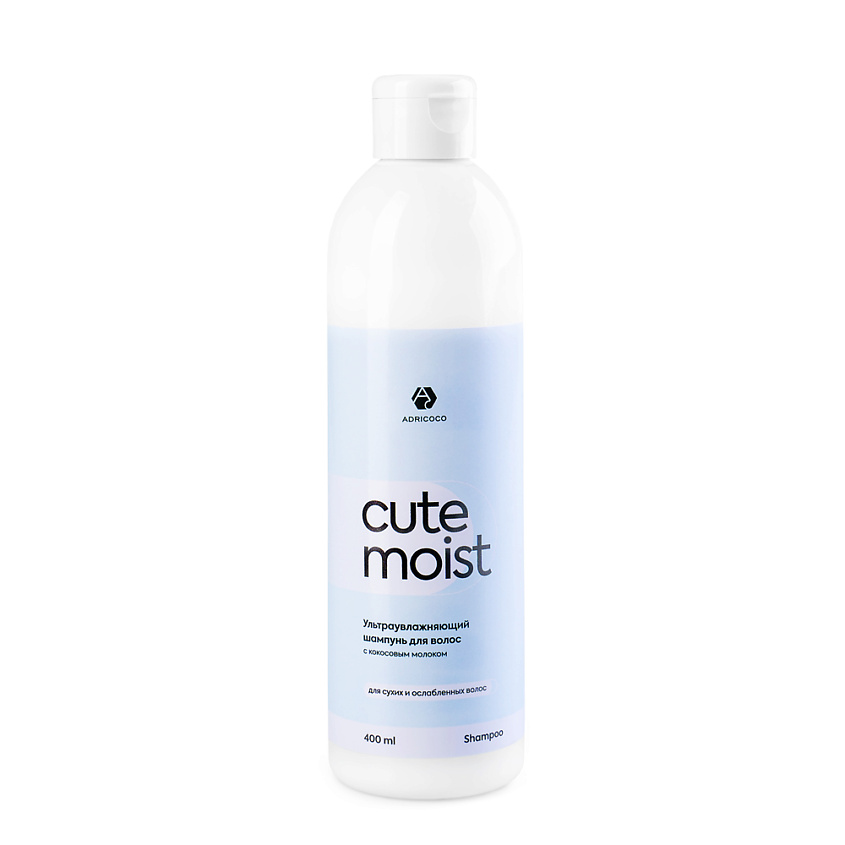 ADRICOCO Ультраувлажняющий шампунь CUTE MOIST с кокосовым молоком, 400 ...