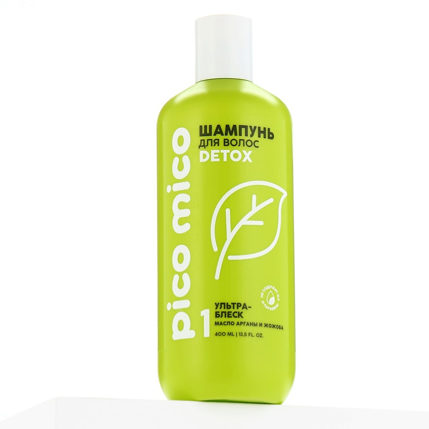 PICO MICO Шампунь Detox, ультра-блеск, с маслом арганы и жожоба, 400 ...