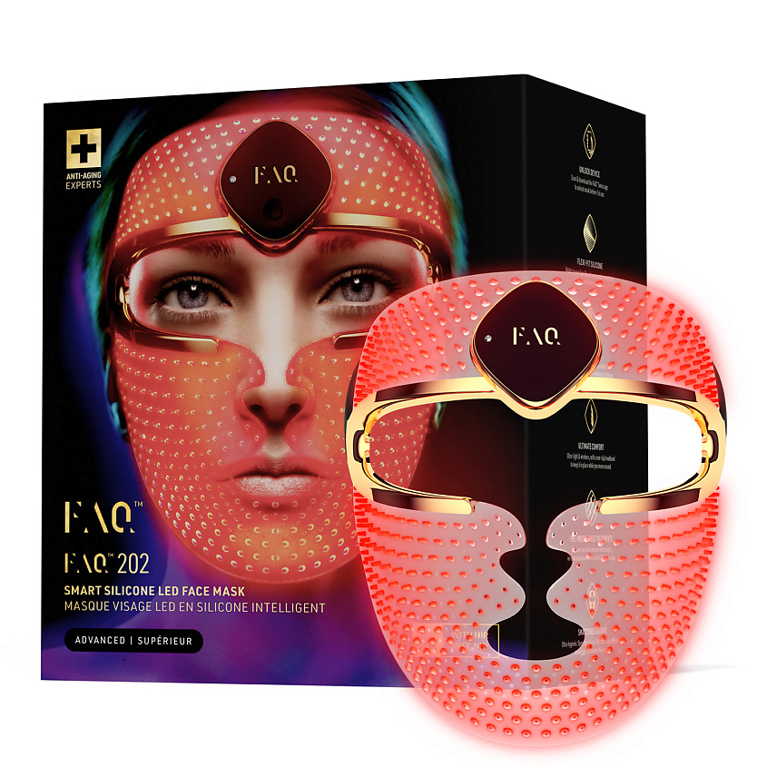 FOREO LED-маска FAQ™ 202 с 7 типами LED-света и NIR-cветом купить по ...
