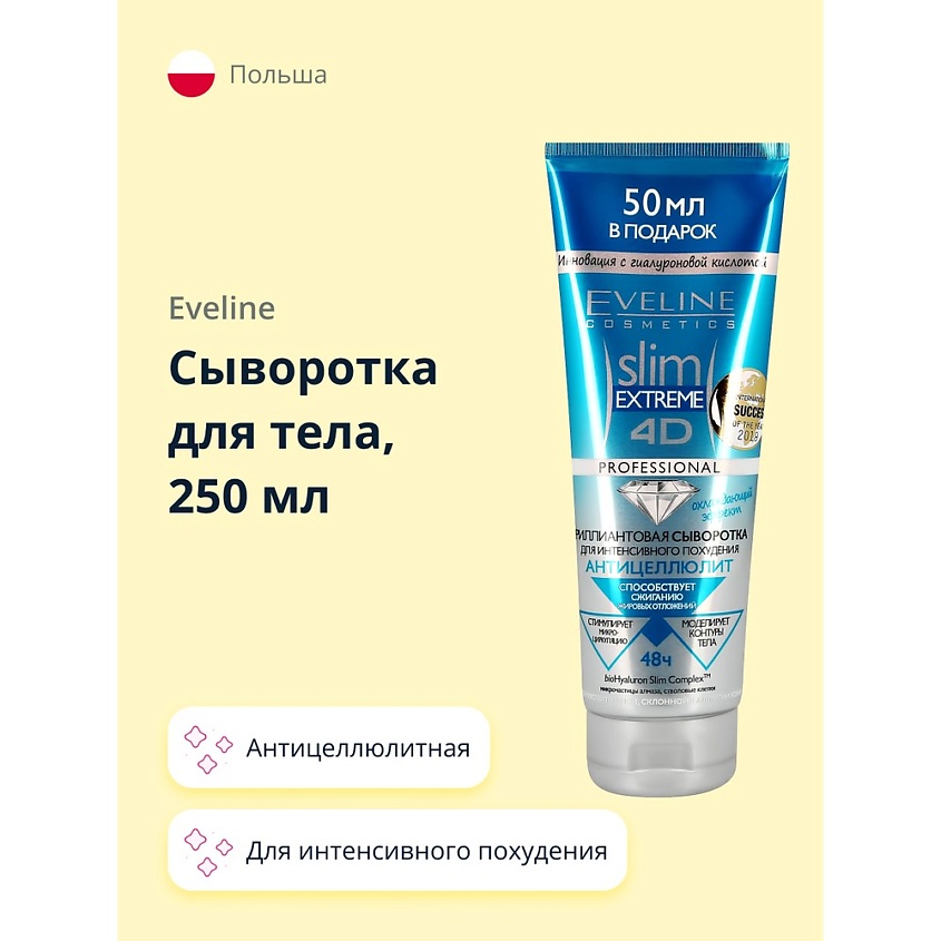 EVELINE Сыворотка для тела SLIM EXTREME антицеллюлитная для ...