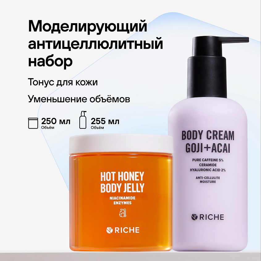 RICHE Антицеллюлитный набор : Крем для тела увлажняющий + Горячее ...