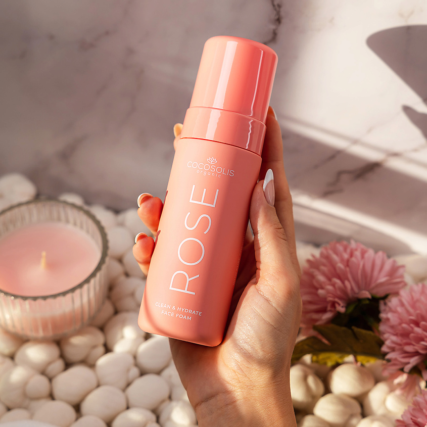 COCOSOLIS Пенка для мягкого и глубокого очищения кожи Skin Care Rose Clean & Hydrate – фото 3