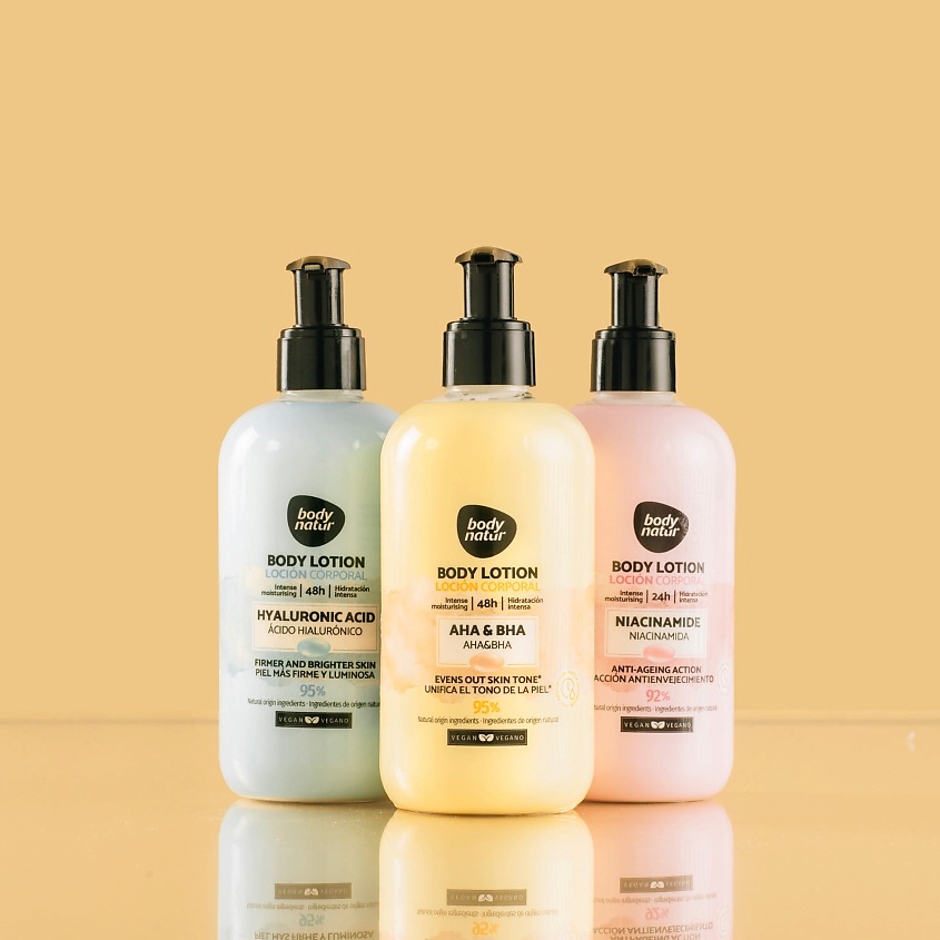 BODY NATUR Лосьон для тела с AHA, BHA кислотами Body Lotion Aha&BHA – фото 2
