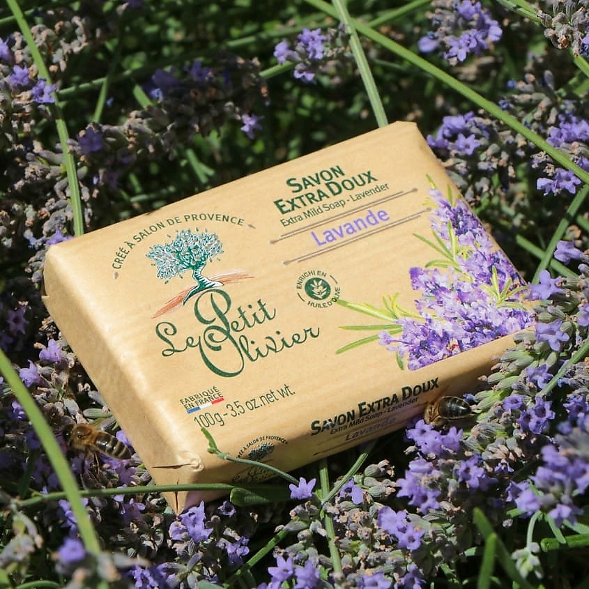 LE PETIT OLIVIER Мыло экстра нежное питательное Лаванда Lavender Soap – фото 5