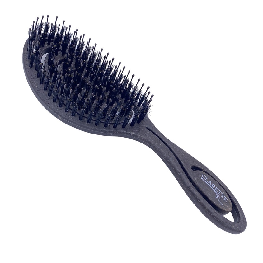 Изображение товара Массажная спиральная расческа с натуральной щетиной из кофе экологичная