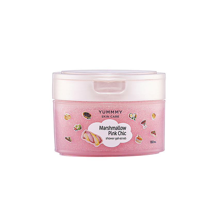 Изображение товара YUMMMY Гель-скраб для душа Pink Chic Marshmallow, 180 мл