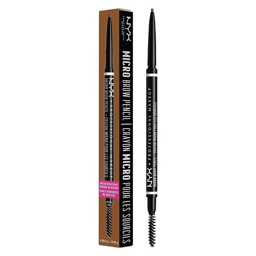 Изображение товара Карандаш для бровей NYX PRO MICRO BROW Auburn естественный оттенок