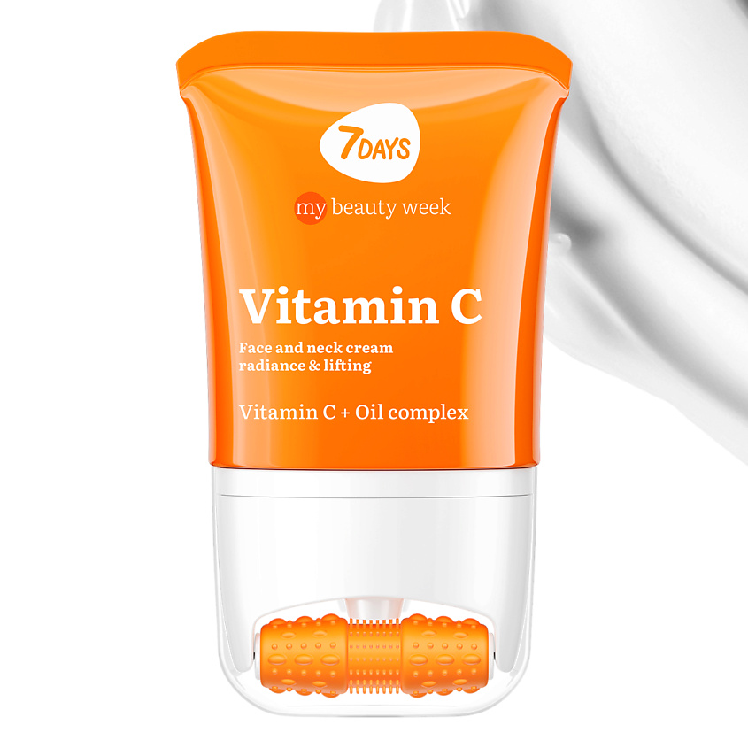 Изображение товара Крем для лица 7DAYS с витамином C и массажером 80 мл