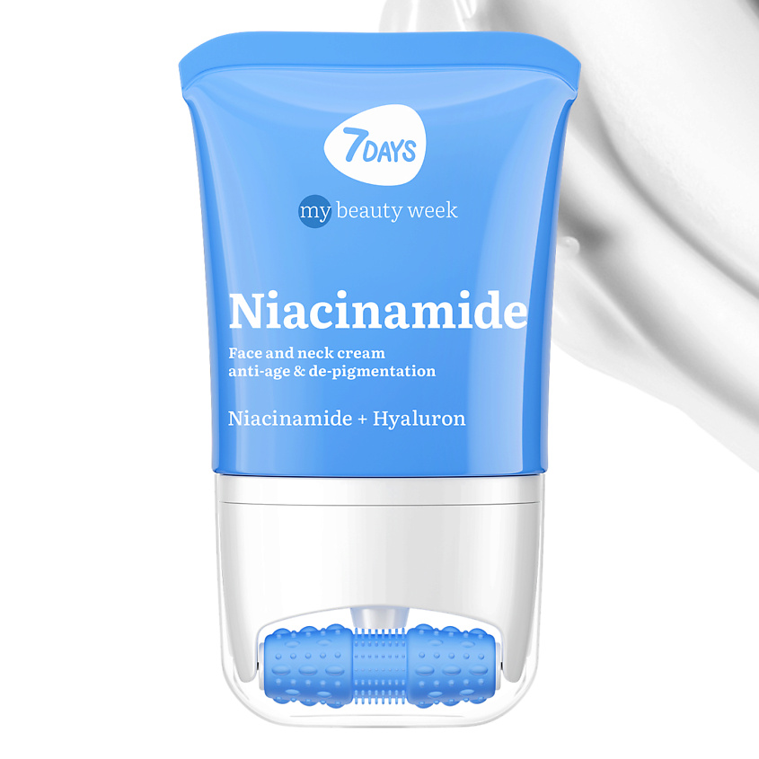 Изображение товара 7DAYS Матирующий крем для лица с ниацинамидом 10% и массажер для лифтинга и омоложения