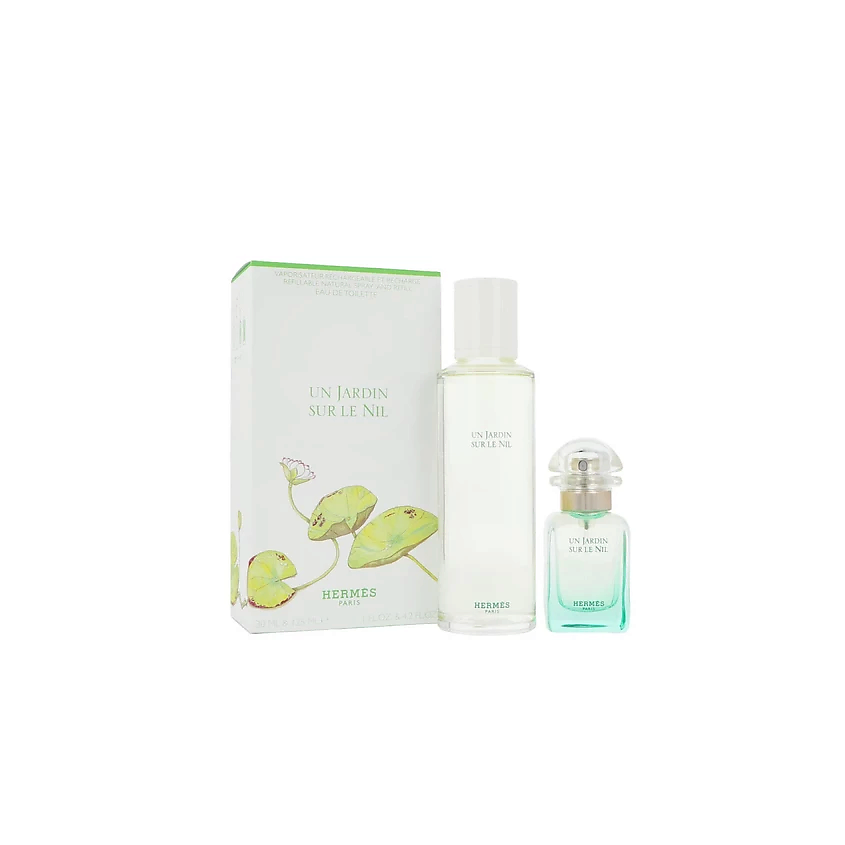 Изображение товара HERMES Подарочный набор Un Jardin sur le Nil:Туалетная вода+Сменный блок (рефилл), 30 мл + 125 мл