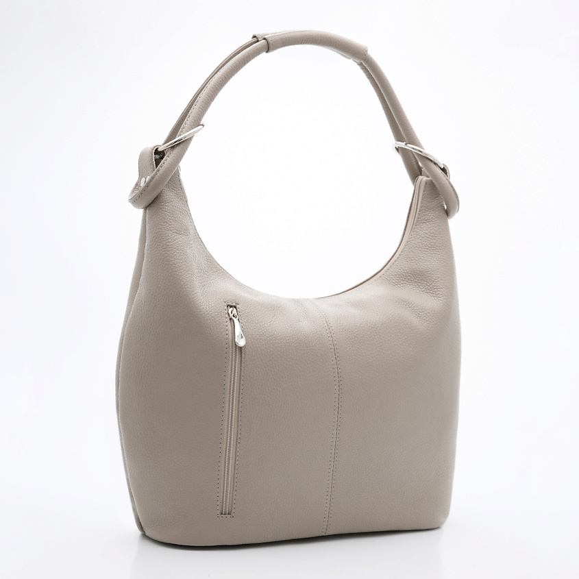 Изображение товара FRANCHESCO MARISCOTTI Сумка женская кожаная большая мешок хобо через плечо, 1 шт.