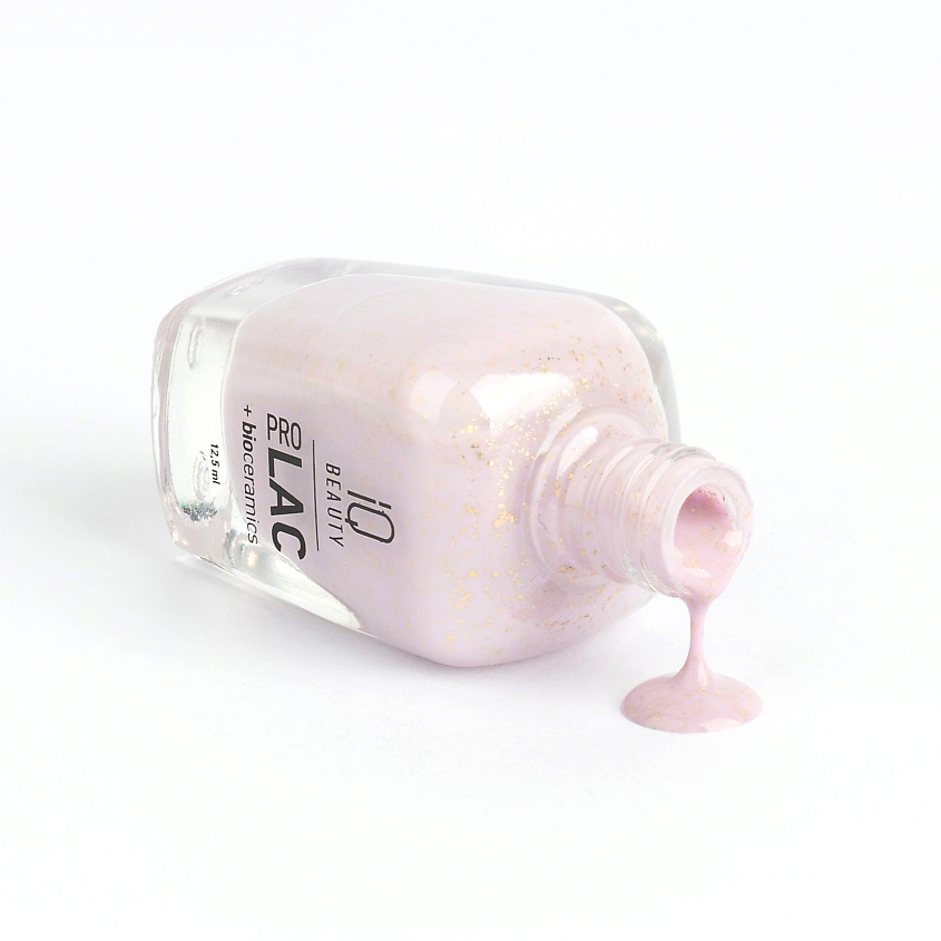 Изображение товара IQ BEAUTY Лак для ногтей укрепляющий с биокерамикой PROLAC+bioceramics, Ягодный