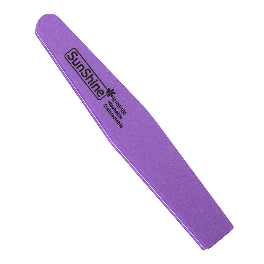 Изображение товара SUNSHINE Пилка для ногтей ромб желтая 100/180 для коррекции и шлифовки