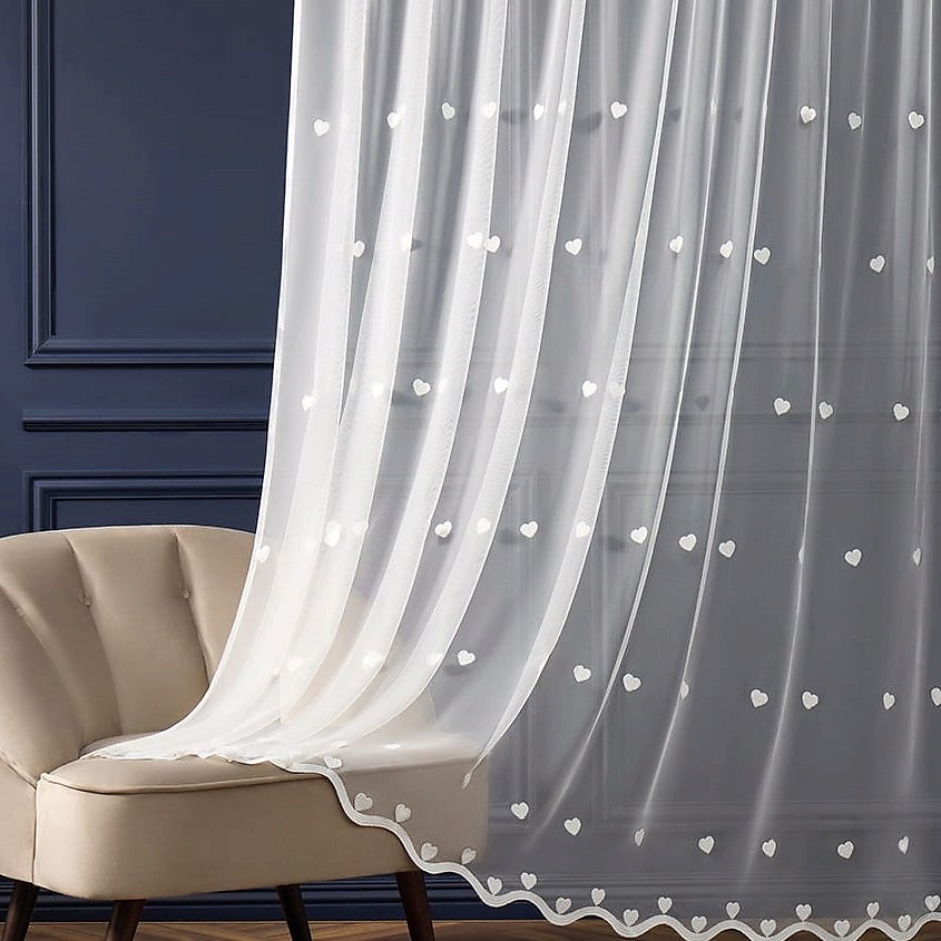 Изображение товара ARYA HOME COLLECTION Тюль Love, Белый