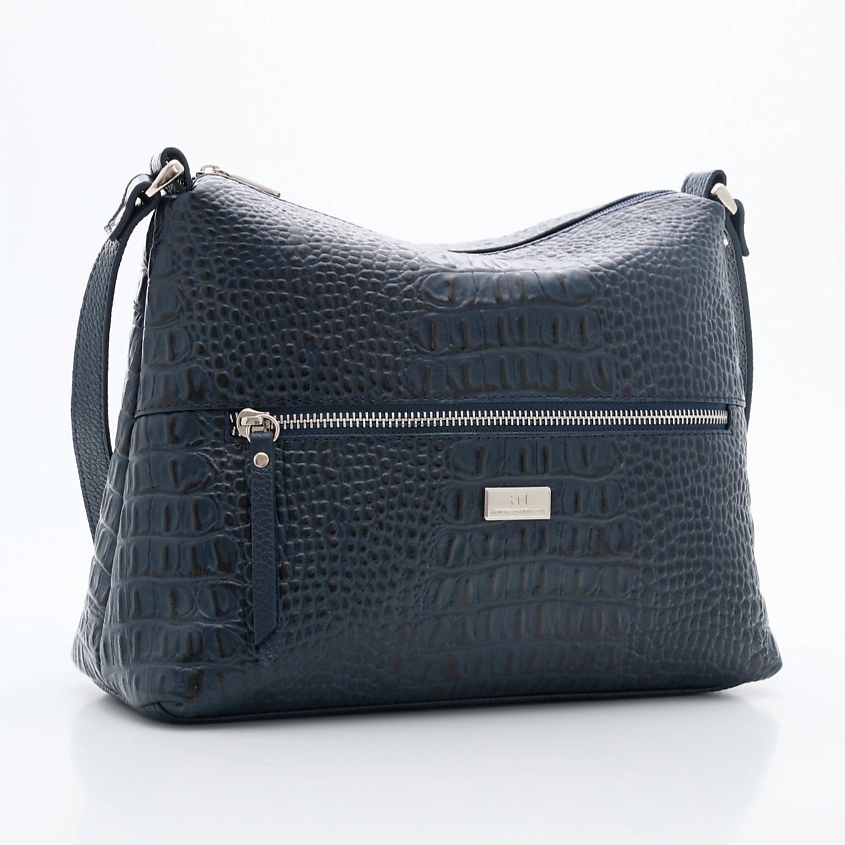 Изображение товара Женская кожаная сумка кросс-боди большого объема на плечо из натуральной кожи