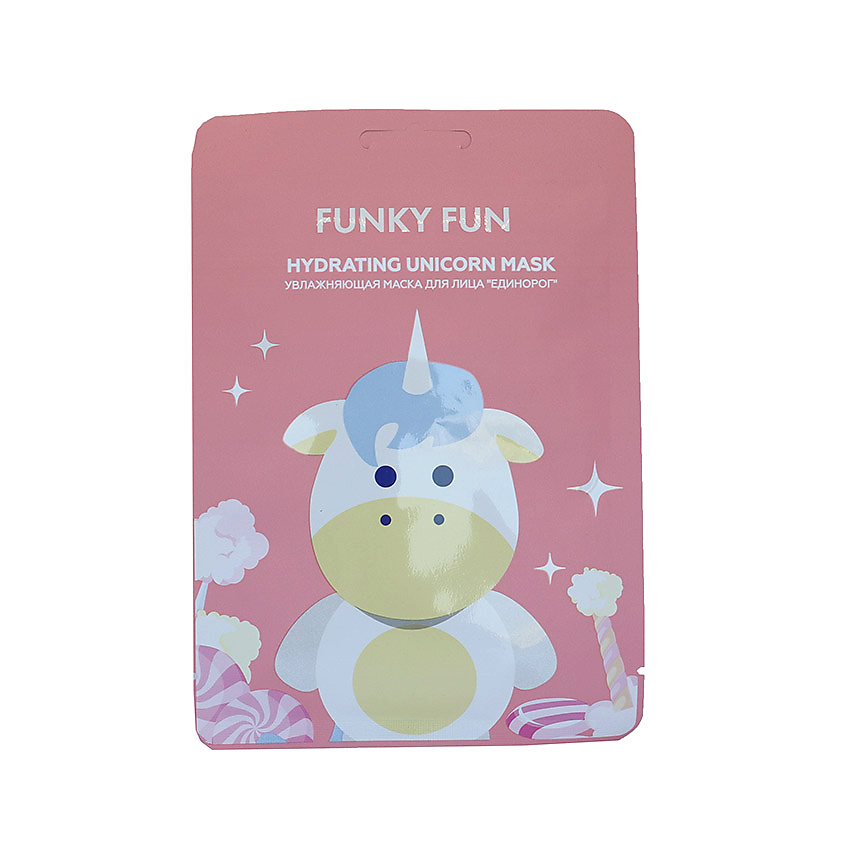 Изображение товара ЛЭТУАЛЬ Увлажняющая маска для лица "Единорог" FUNKY FUN, 1 шт.