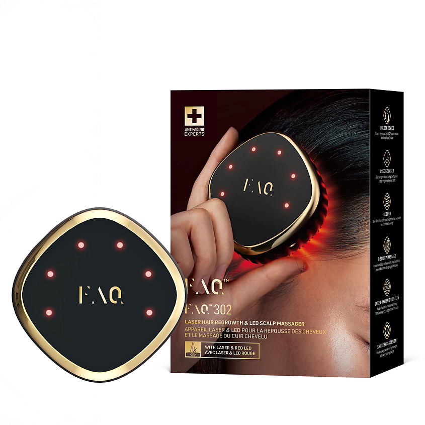 Изображение товара FOREO Лазерный и LED-массажер для стимуляции роста волос и ухода за кожей головы FAQ 302, 1 шт.