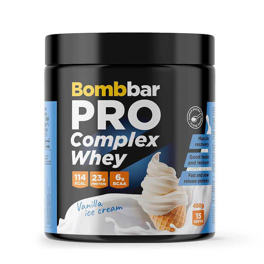 Изображение товара BOMBBAR Коктейль многокомпонентный со вкусом "Ванильное мороженое", 450 г