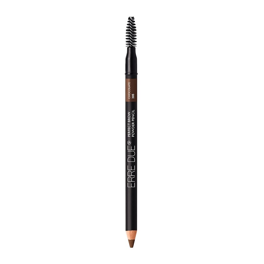 Изображение товара ERRE DUE Карандаш для бровей стойкий Perfect Brow Powder Pencil, № 205 Chocolate, 1.19 г