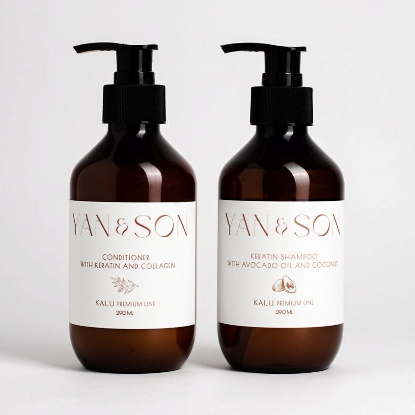 Изображение товара YAN&SON Шампунь и кондиционер для интенсивного восстановления и питания волос, шампунь - 1 шт., кондиционер - 1 шт.
