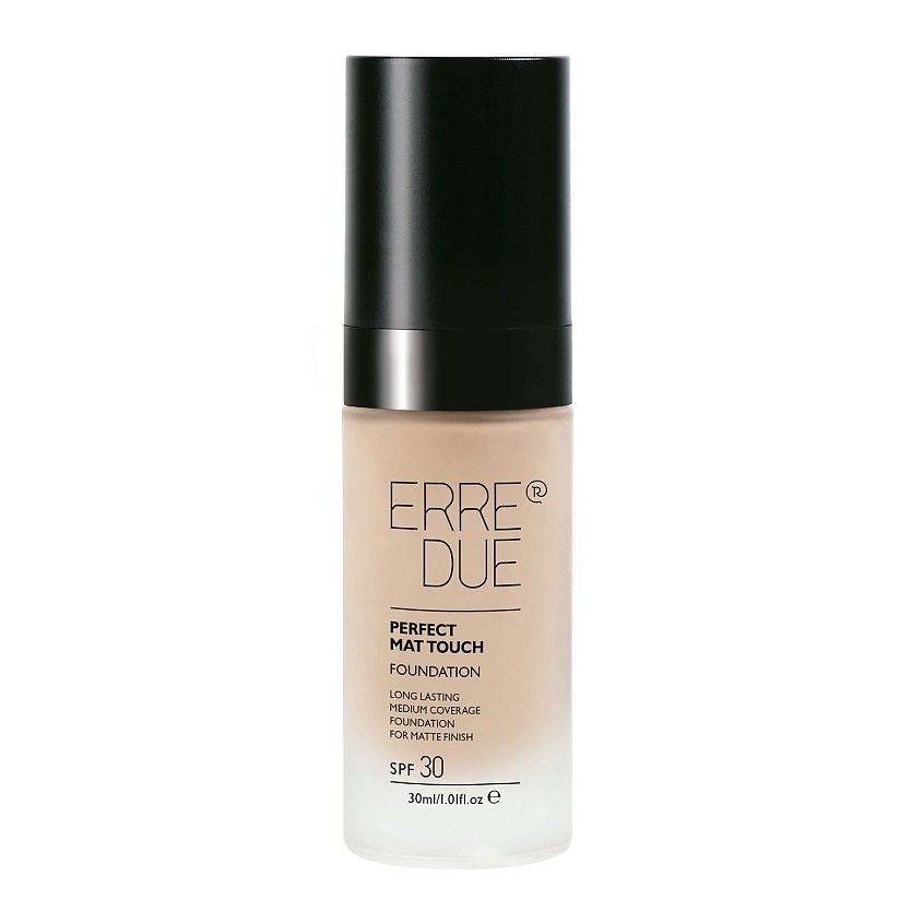 Изображение товара ERRE DUE Тональное средство матирующее Perfect Mat Touch Foundation, № 301 Pale Ivory, 30 мл