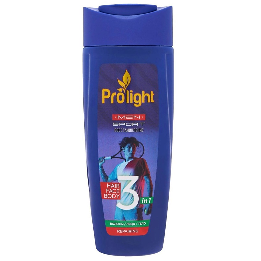 Изображение товара PROLIGHT Мужской гель для душа 3 в 1 восстанавливающий, 1 шт.