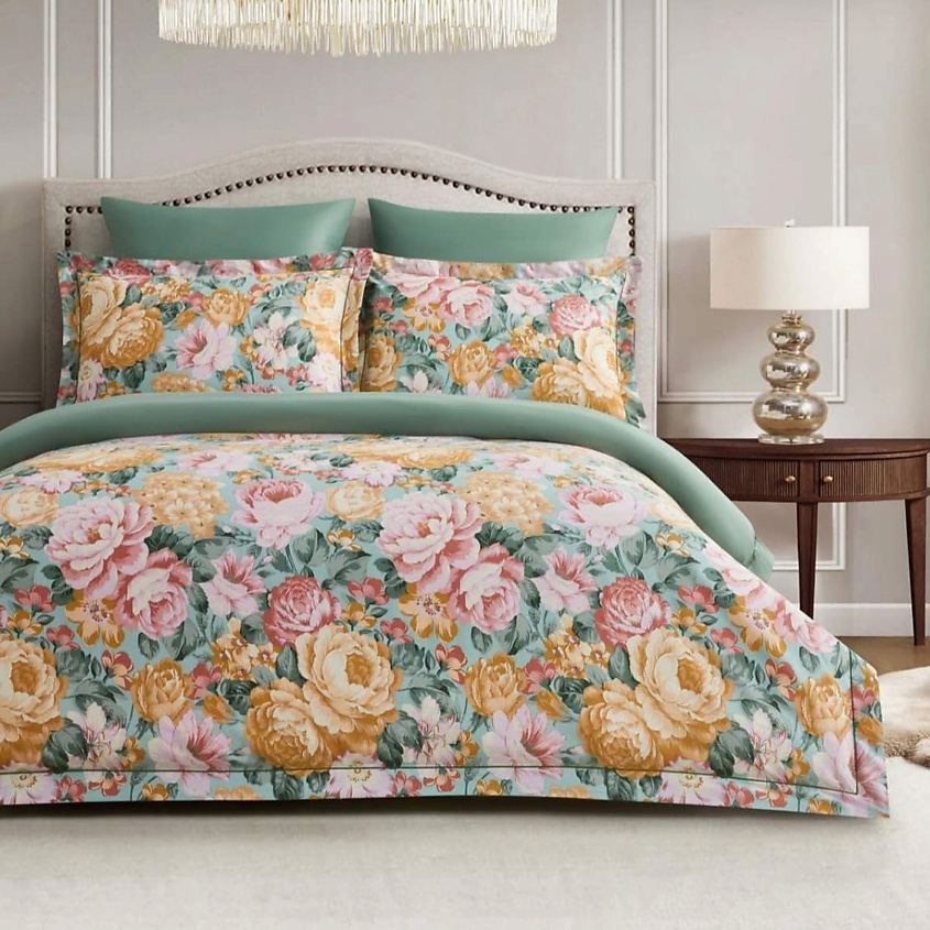 Изображение товара Постельное белье из сатина Arya Exclusive 2 сп 200x220 Зеленый