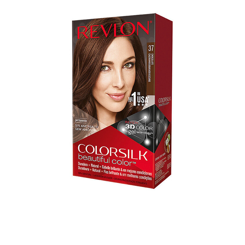 Изображение товара REVLON Стойкая безаммиачная краска ColorSilk, 37 Chocolate