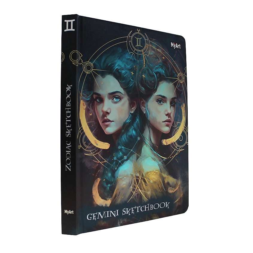 Изображение товара MYART Блокнот-скетчбук Знаки зодиака "Близнецы", А5, без разметки, Близнецы