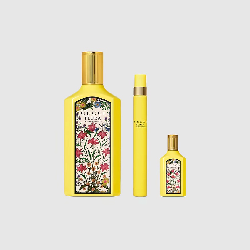 Изображение товара GUCCI Набор Flora Gorgeous Orchid:парфюмерная вода в трёх форматах, 100 мл + 10 мл + 5 мл