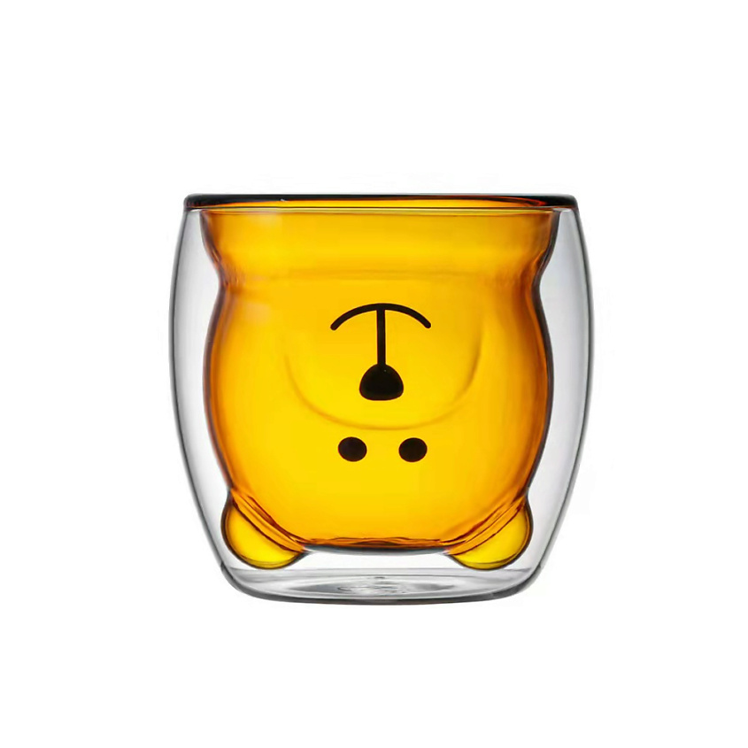 Изображение товара KIMBERLY PREMIUM Стакан с двойными стенками "Мишка" 250 мл, цвет: желтый