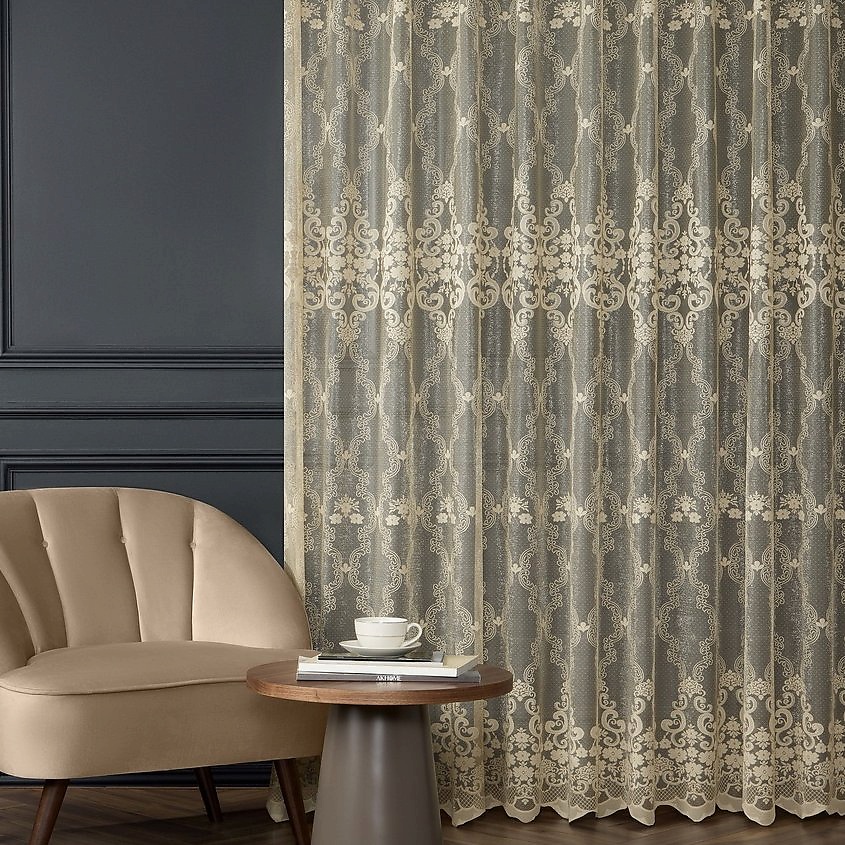 Изображение товара ARYA HOME COLLECTION Тюль 400х250 Casa LIGHT BROWN, Бежевый