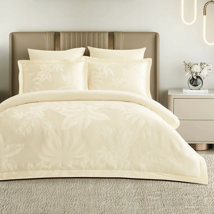 Изображение товара Комплект постельного белья Arya Majestik 2 сп. бамбук 200x220 см кремовый