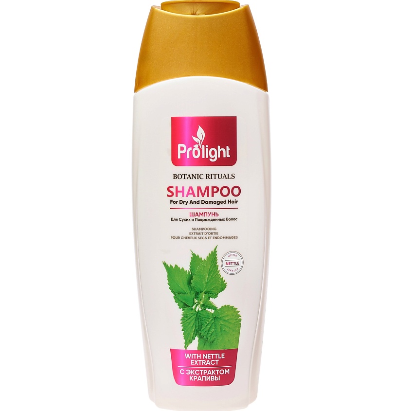 Изображение товара PROLIGHT Шампунь для сухих и поврежденных волос с экстрактом крапивы, 1 шт.