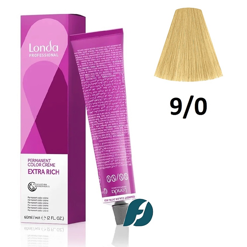 Изображение товара LONDA PROFESSIONAL Стойкая крем-краска для волос Permanent Color, 9/0 очень светлый блонд
