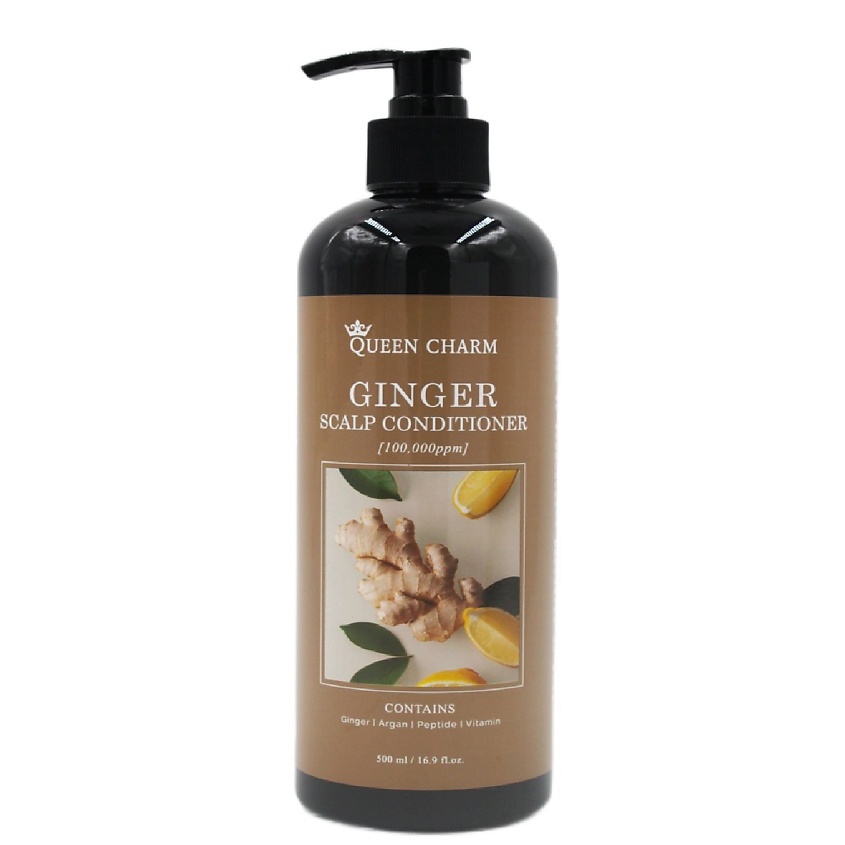 Изображение товара QUEEN CHARM Восстанавливающий кондиционер для волос и кожи головы с 10% экстрактом имбиря, 1 шт.