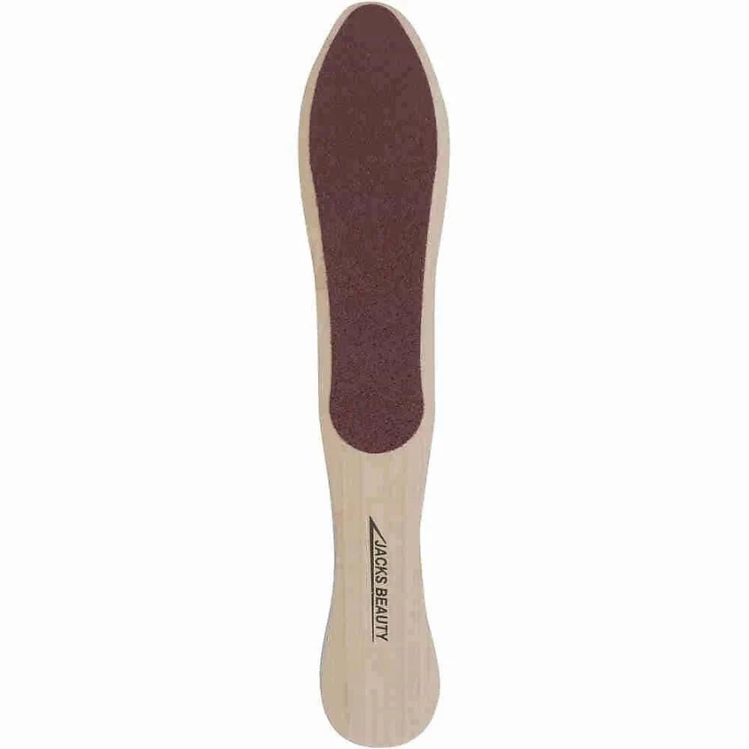 Изображение товара JACKS.BEAUTY Терка педикюрная двухсторонняя на деревянной основе без лака, Бежевый