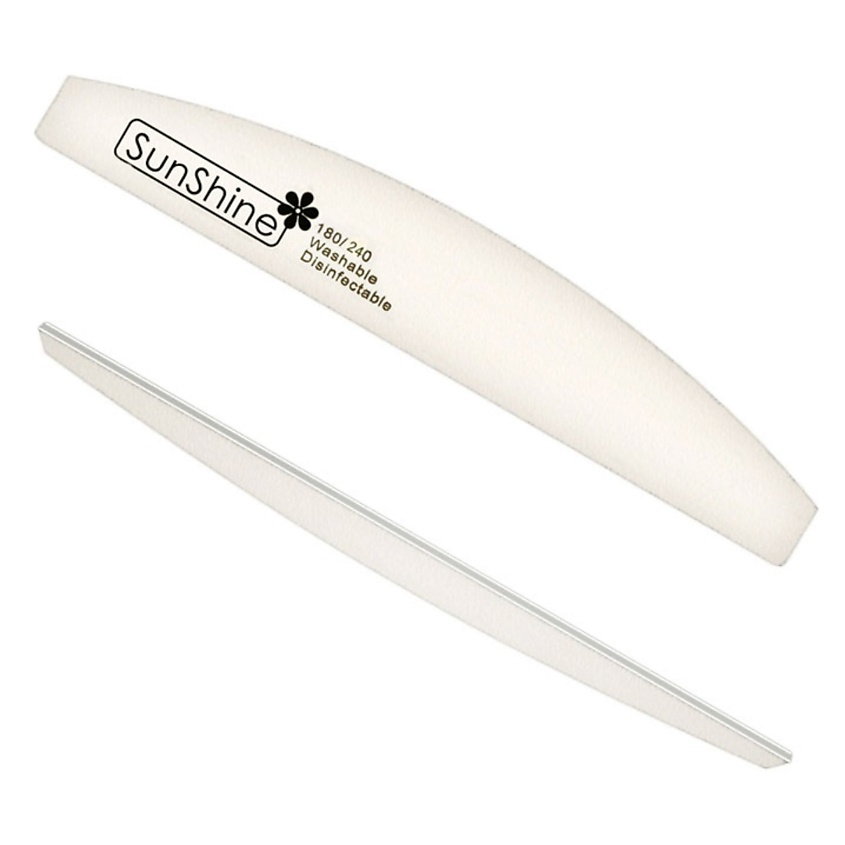 Изображение товара SUNSHINE Набор пилок WHITE луна 180/240 C9WT для ногтей профессиональный