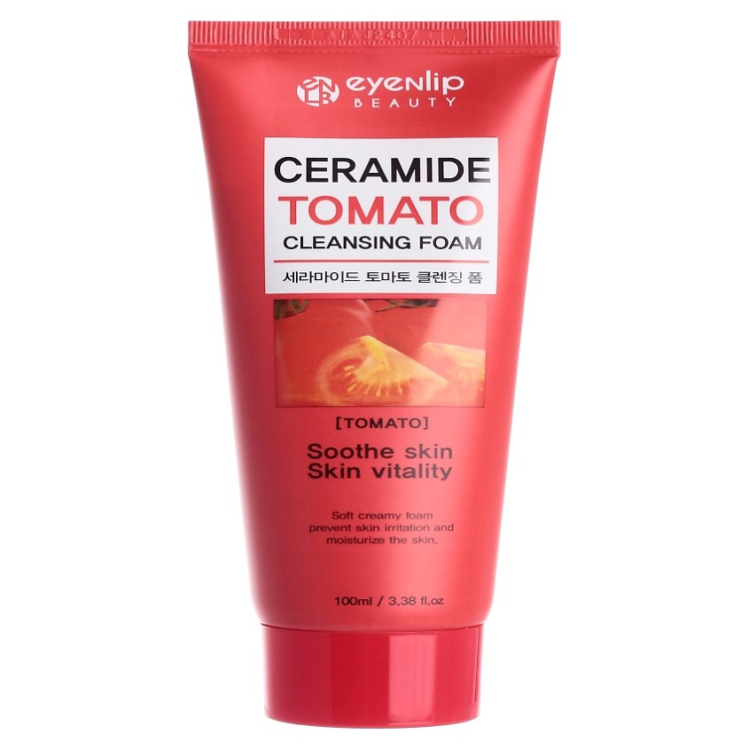 Изображение товара EYENLIP ENL FOAM Пенка для лица с томатом CERAMIDE TOMATO CLEANSING FOAM, 100