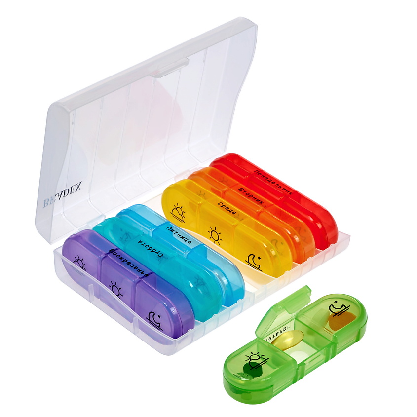 Изображение товара BRADEX Контейнер для таблеток ЗДОРОВЬЕ, 1 шт.