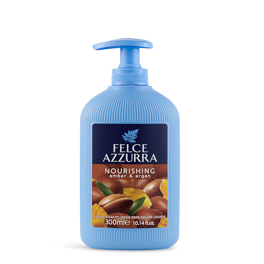 Изображение товара FELCE AZZURRA Жидкое мыло "Питание" Амбра и Аргановое масло Nourishing Amber & Argan Liquid Soap, 300 мл Изображение товара FELCE AZZURRA Жидкое мыло "Питание" Амбра и Аргановое масло Nourishing Amber & Argan Liquid Soap, 300 мл