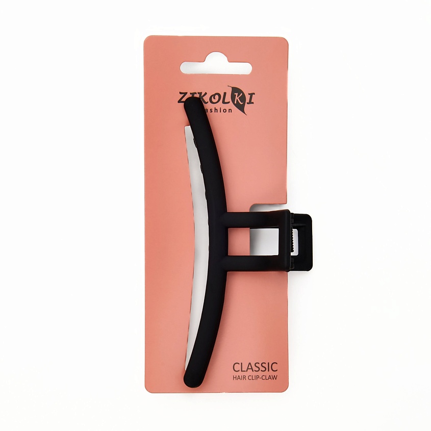 Изображение товара ZIKOLKI STORE Заколка краб аксессуар для волос черный большой крабик, 1 шт.