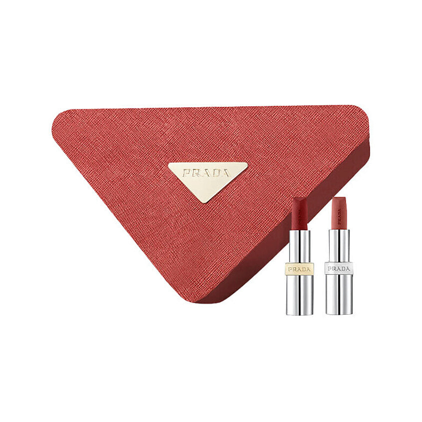 Изображение товара PRADA Подарочный набор помад Monochrome B107 и B03 Soft Matte 3.8г по сравнению с мягкой матовой те