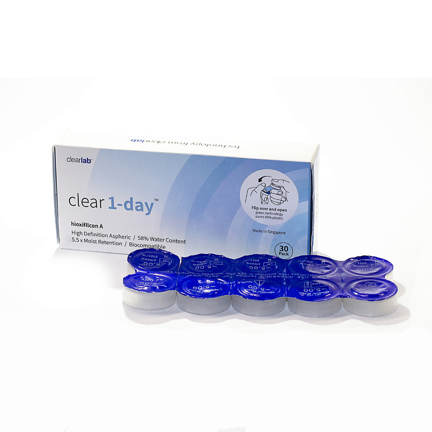 Изображение товара CLEARLAB Контактные линзы Clear 1-day, R8.7 -02,00 30 шт