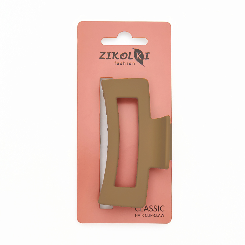 Изображение товара ZIKOLKI STORE Заколка краб аксессуар для волос коричневый крабик, 1 шт.